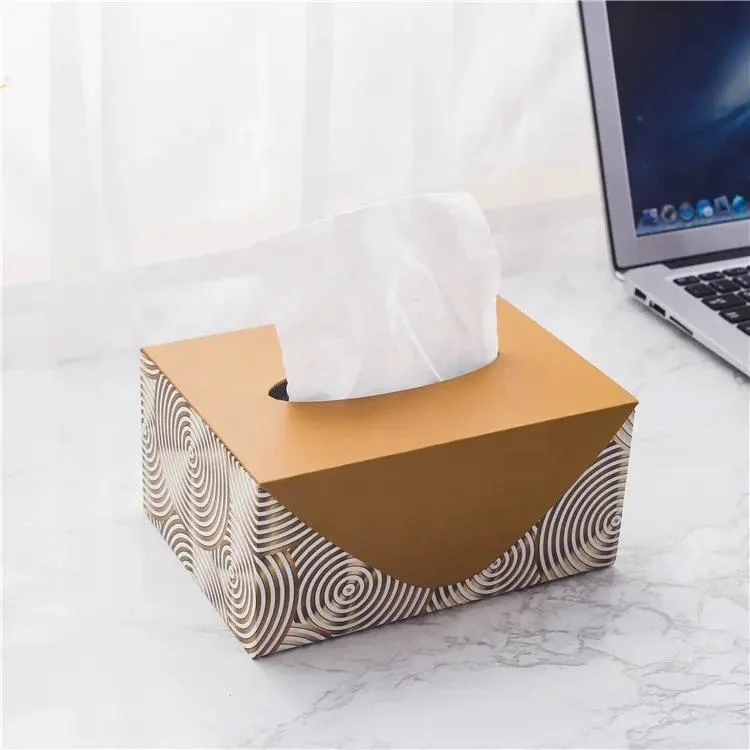 Fancy Tissue Box Customized Rectangle Paper Tissue Packaging Paper Box