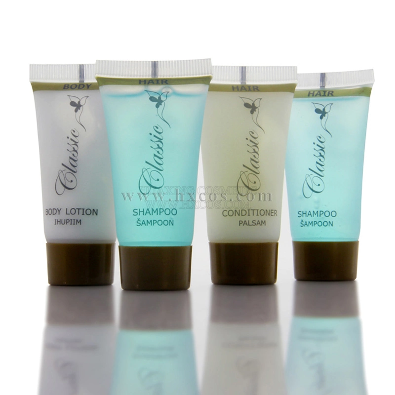 20ml/30ml Tube Pack Hotel Travel Hot Smell Shampoo/Conditioner/Body Wash/ Lotion Hotel Bathroom Supply Manufacture