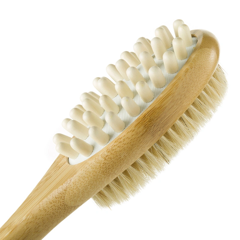 FSC Bamboo Handle Bath Brush with Message Head Body Brush