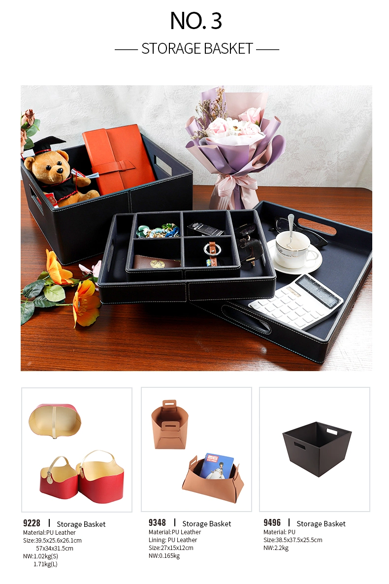 High-End New Styles PU Leather Packaging Round Shape Storage Shoe Boxes