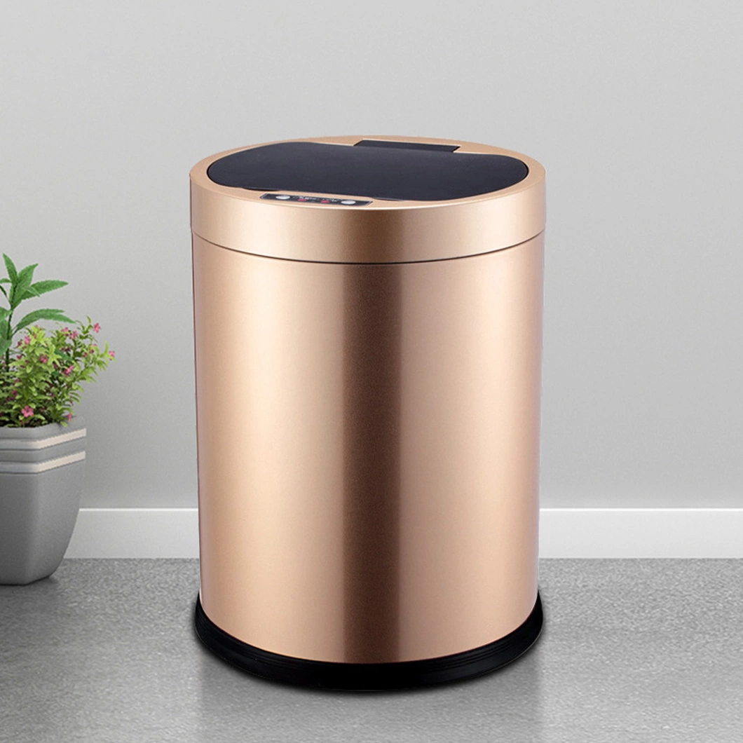 Hot Sell Smart Waste Bin 12L Hands Free Infrared Sensor Automatic Cover Trash Can Household Living Room Usage