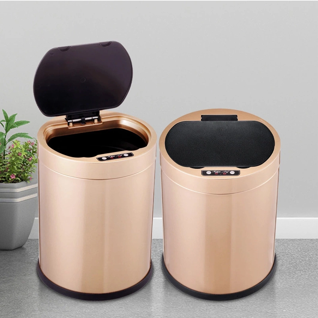Hot Sell Smart Waste Bin 12L Hands Free Infrared Sensor Automatic Cover Trash Can Household Living Room Usage