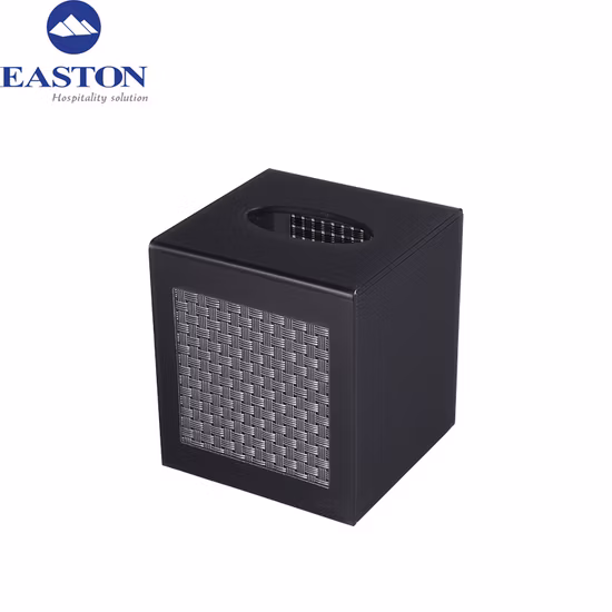 Modern Hotel Acrylic Grey Rectangular Tissue Box