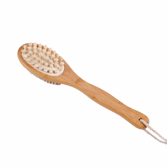 FSC Bamboo Handle Bath Brush with Message Head Body Brush