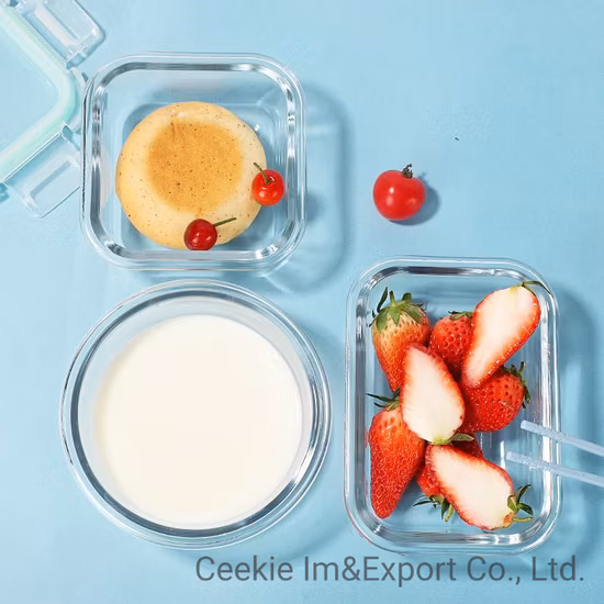 3800ml Large Lunch Clear Box Microwave Glass Bowl Glass Crisper