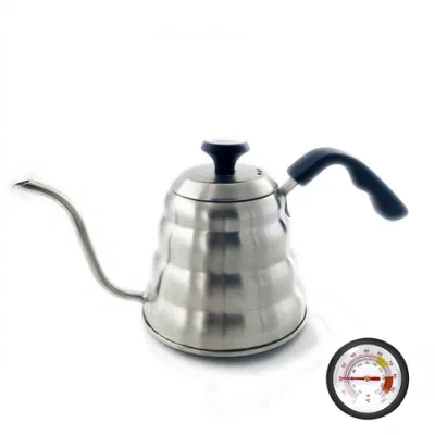 Coffee Kettle Pot with Thermometer Gooseneck Coffee Maker, 304ss 40oz / 1.2L
