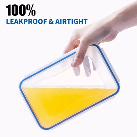 Cereal Kitchen 6 Sets Food Storage Tank Rice Bucket Sealed Transparent Crisper